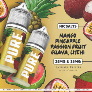 Pure | Gold | Nic Salts | 25mg 30ML long fill kit
